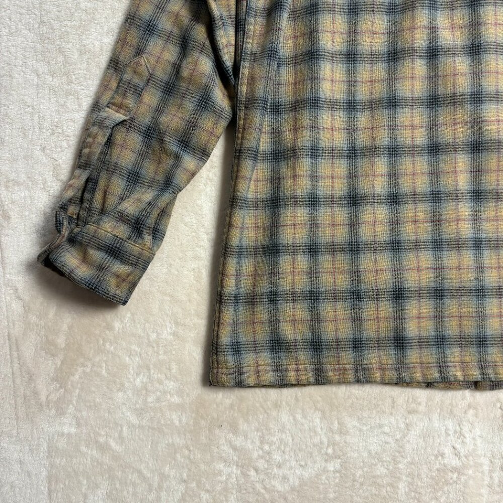 Pendleton Mens Board Shirt Jac Flannel Button Down Size Medium Plaid Long Sleeve - Picture 13 of 16